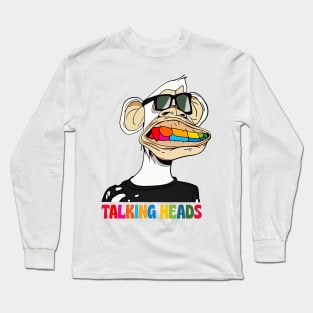 Talking Heads ••• Original Retro Fan Artwork Long Sleeve T-Shirt